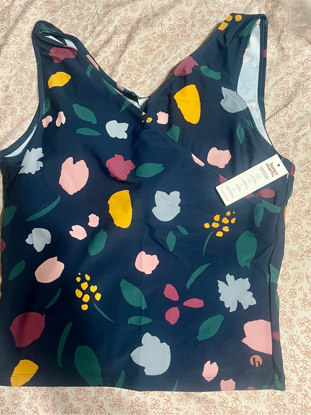 Basil Wrap Honey Mark Swim Top